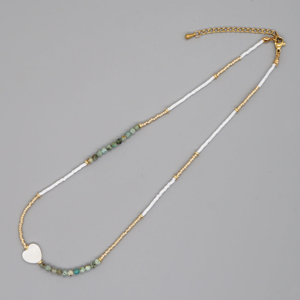 Wholesale Boho Beaded Pearl Shell Necklaces